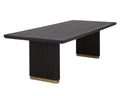 SUNPAN Kalla Dining Table 96"Rectangular Charcoal 110990