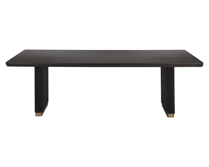 SUNPAN Kalla Dining Table 96"Rectangular Charcoal 110990