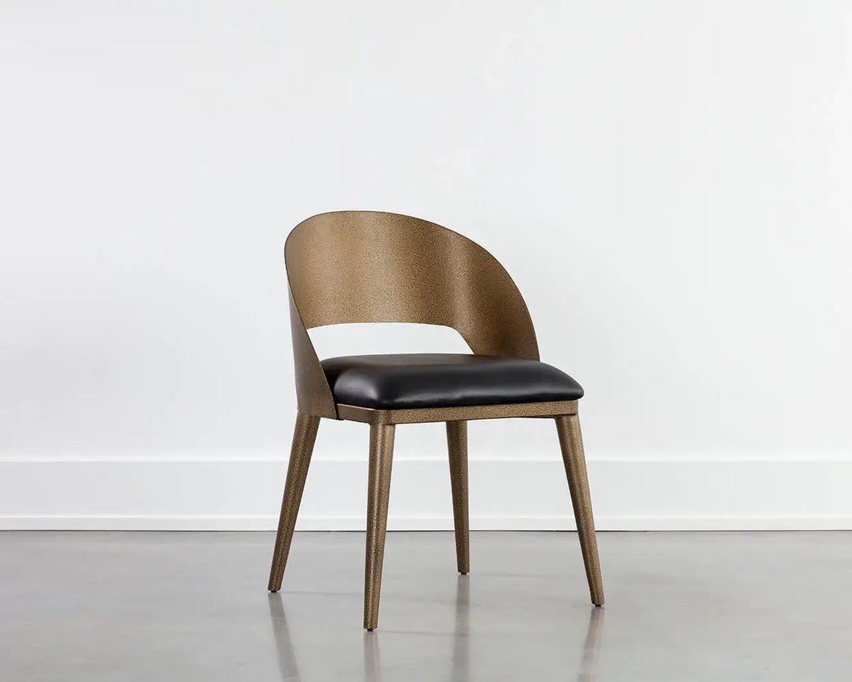 Sunpan Dezirae Dining Chair - Antique Brass 111041