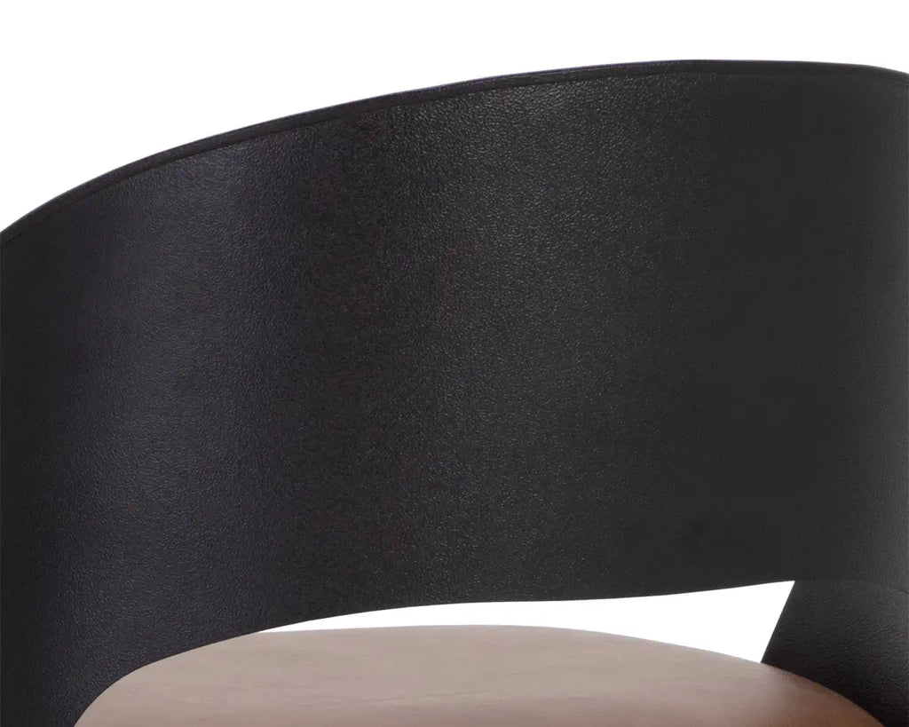 Sunpan Dezirae Barstool - Black Cognac 111051