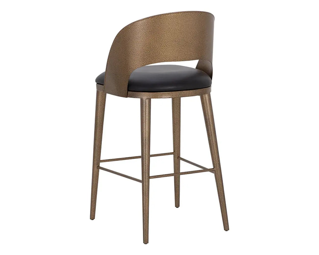 Sunpan Dezirae Barstool - Antique Brass 111052