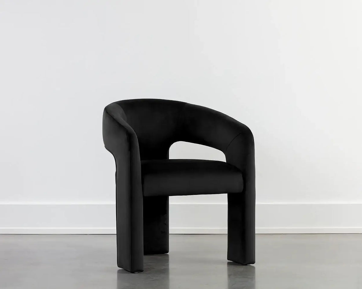 Sunpan Isidore Dining Chair Abbington Black 111096