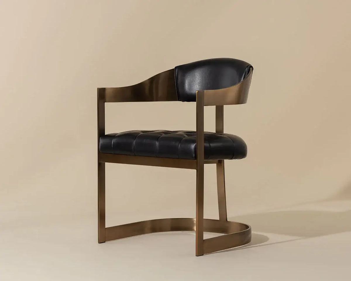 SUNPAN BEAUMONT DINING ARMCHAIR BLACK 111103