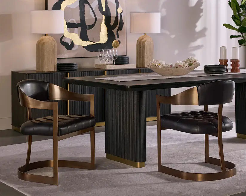 SUNPAN BEAUMONT DINING ARMCHAIR BLACK 111103