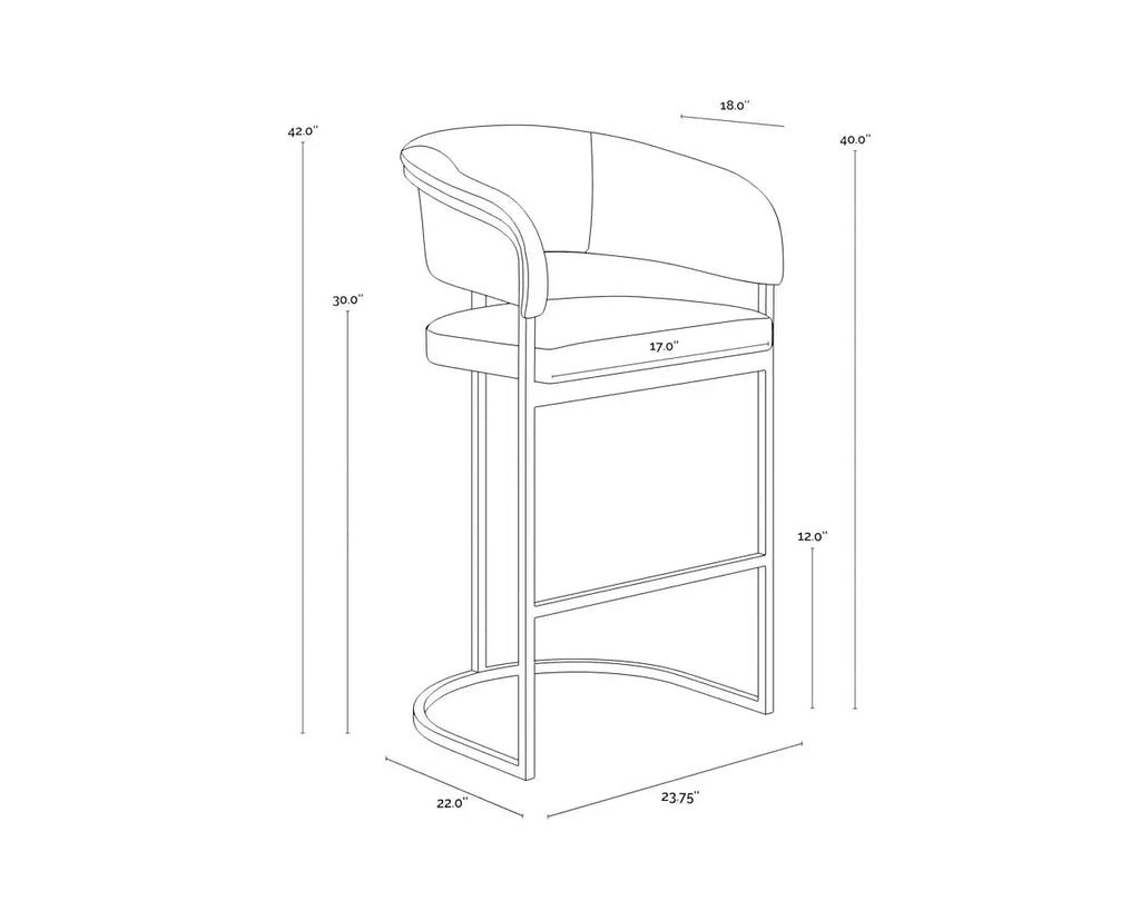 SUNPAN MARRIS BARSTOOL DANNY TEAL 111735