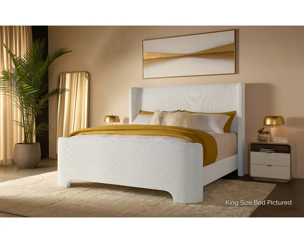 SUNPAN  IVES BED - QUEEN - COPENHAGEN WHITE 112568