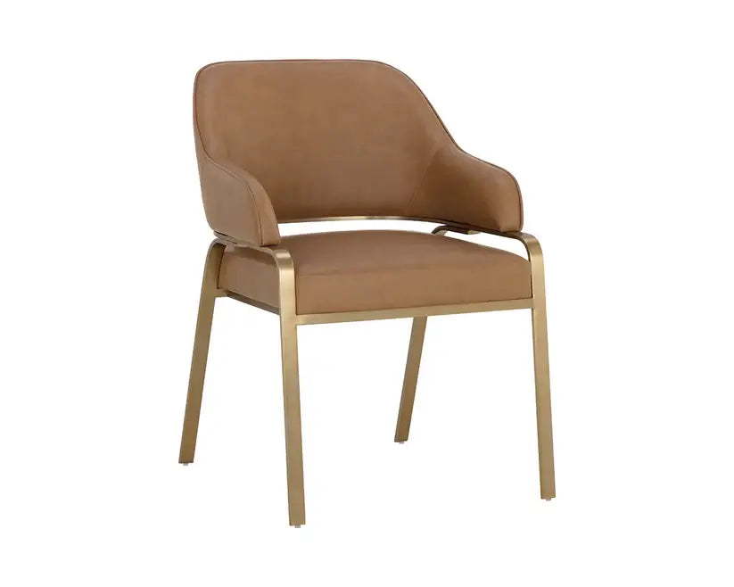 SUNPAN MALACHI DINING ARMCHAIR COGNAC 111202