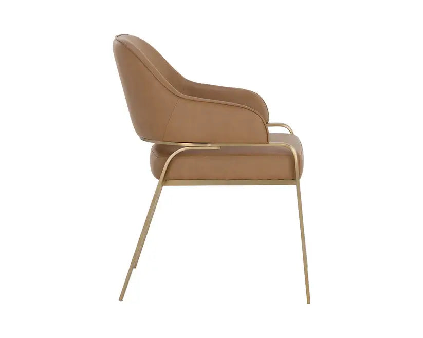 SUNPAN MALACHI DINING ARMCHAIR COGNAC 111202