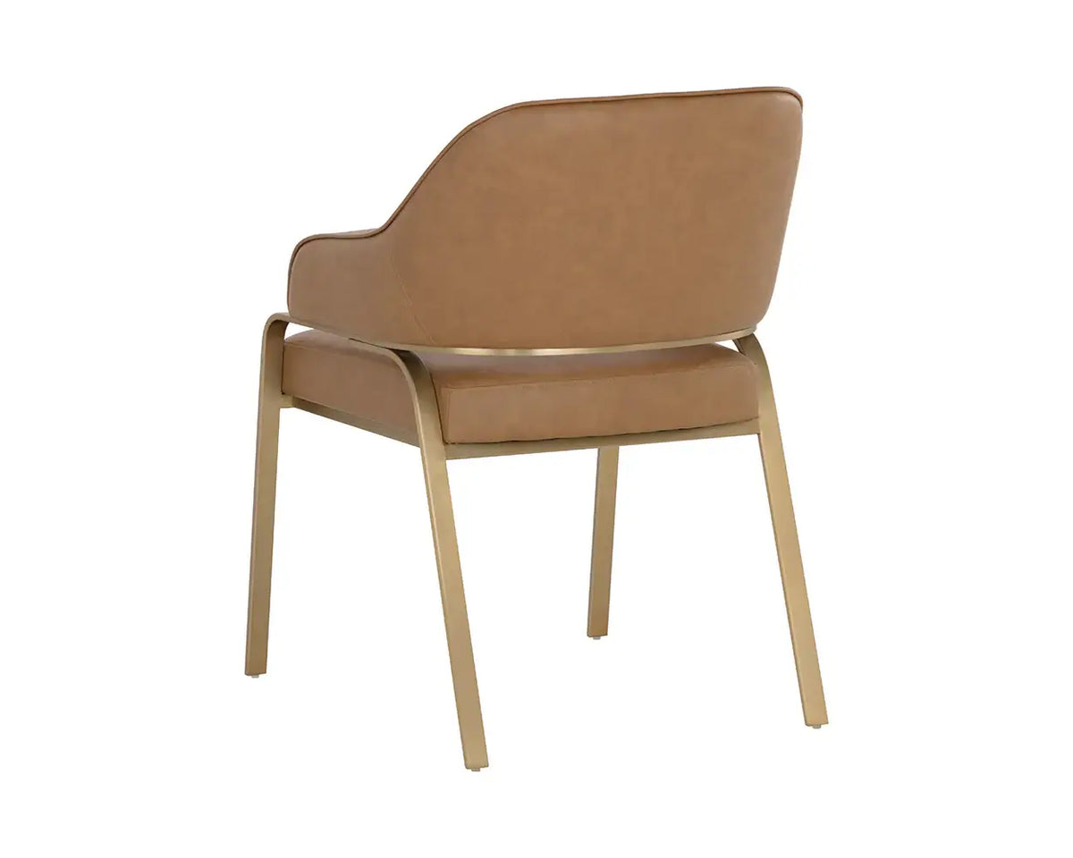 SUNPAN MALACHI DINING ARMCHAIR COGNAC 111202