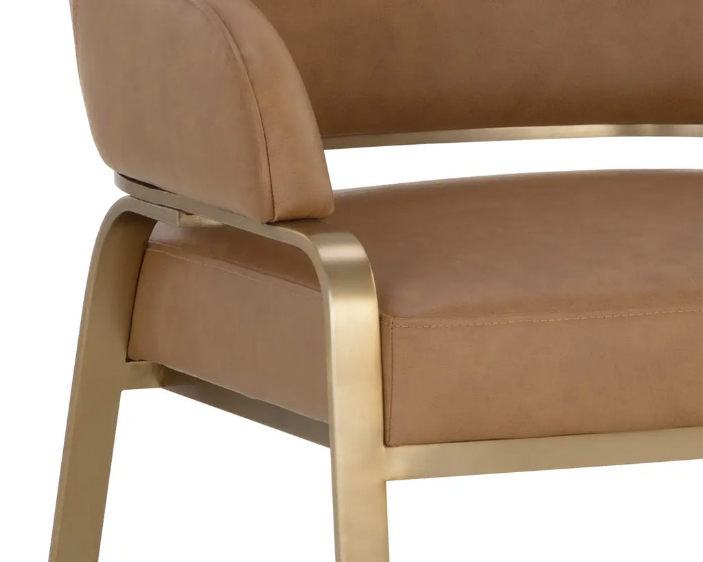 SUNPAN MALACHI DINING ARMCHAIR COGNAC 111202