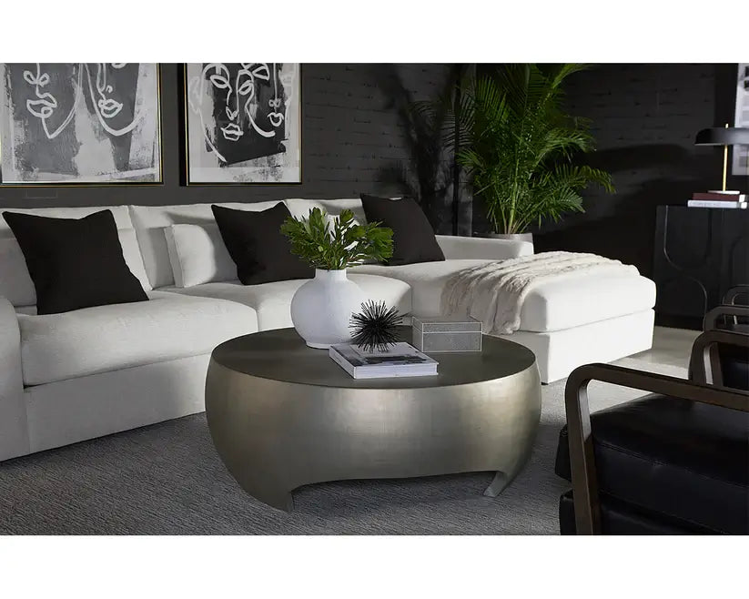SUNPAN TARSUS COFFEE TABLE PEWTER LOOK 111258