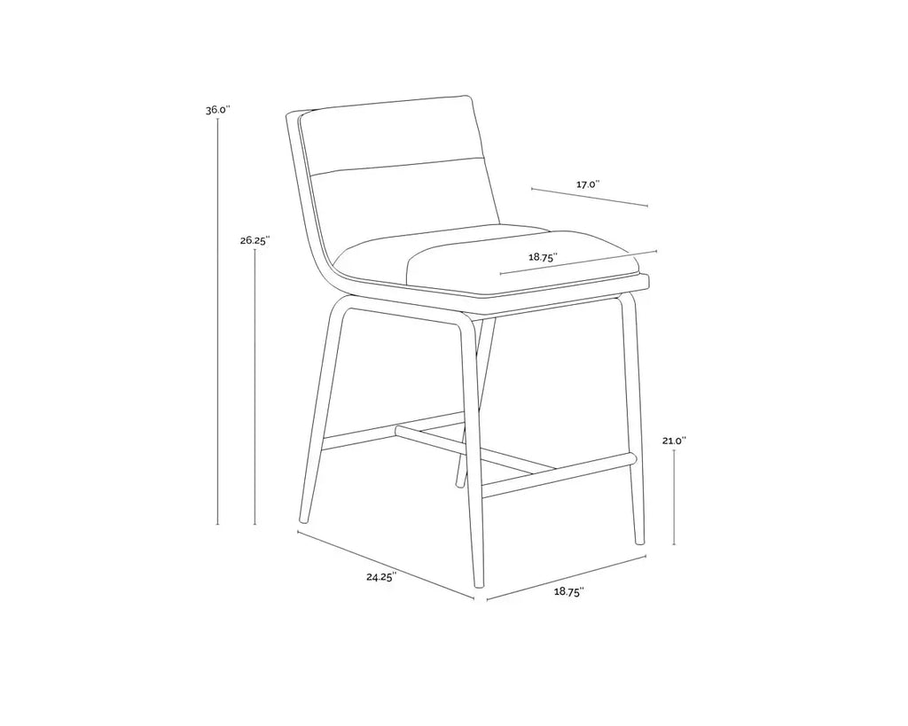 SUNPAN ABILENE COUNTER STOOL 111273