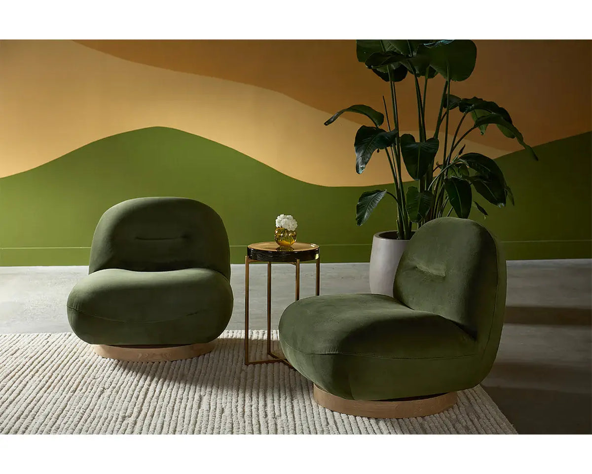 SUNPAN FRANZE SWIVEL LOUNGE CHAIR - MOSS GREEN 111301