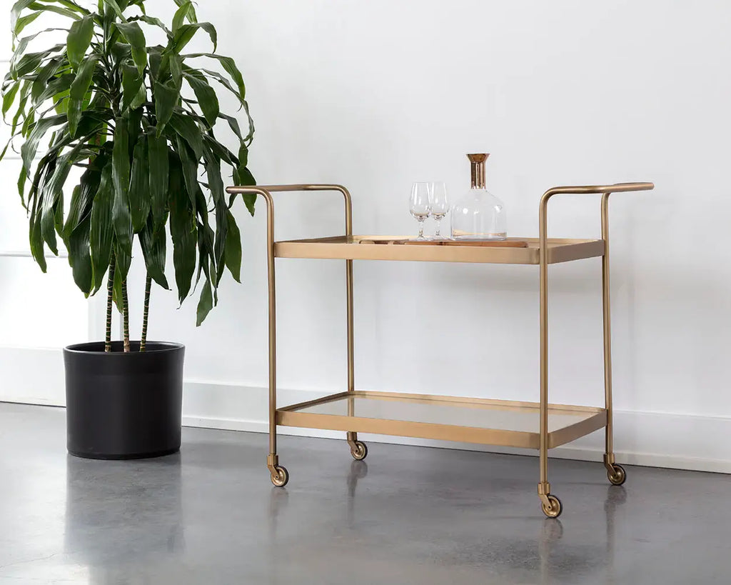 Sunpan Durva Bar Cart Gold 111311