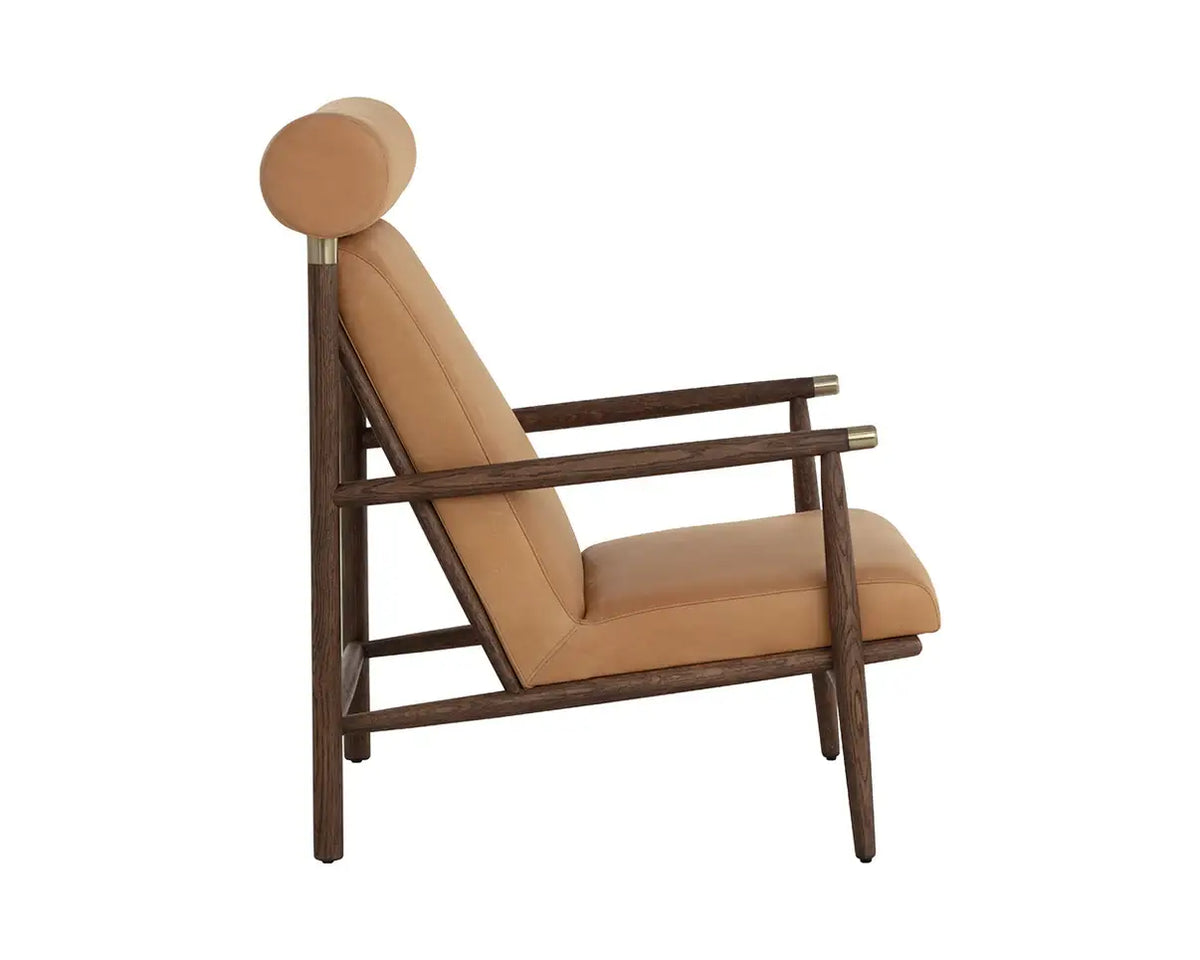 SUNPAN BIKO LOUNGE CHAIR - SAHARA CAMEL LEATHER 111312