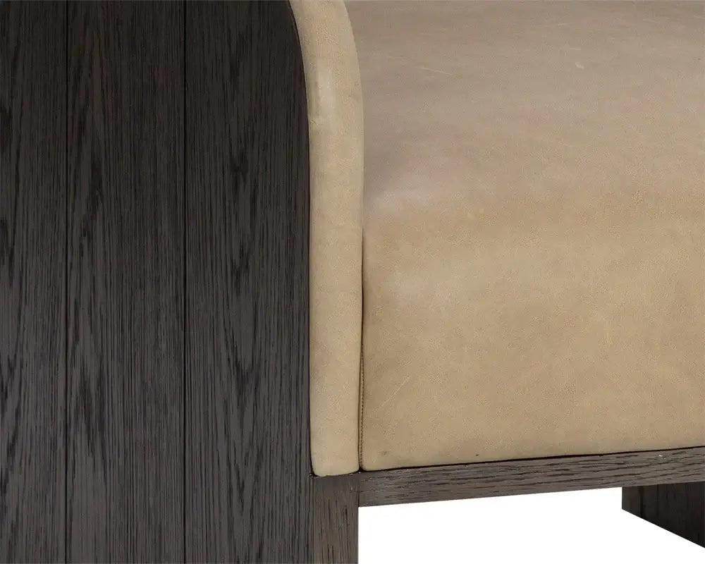 SUNPAN COBURN LOUNGE CHAIR - SAHARA SAND LEATHER 111323