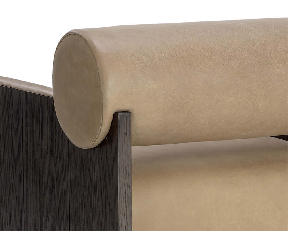 SUNPAN COBURN LOUNGE CHAIR - SAHARA SAND LEATHER 111323