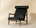 SUNPAN BIKO LOUNGE CHAIR - BLACK LEATHER 111342