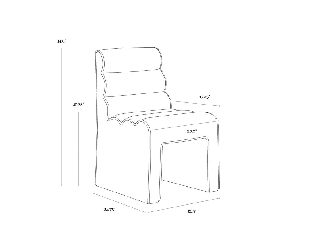 SUNPAN STUART DINING CHAIR DANNY CREAM 112672