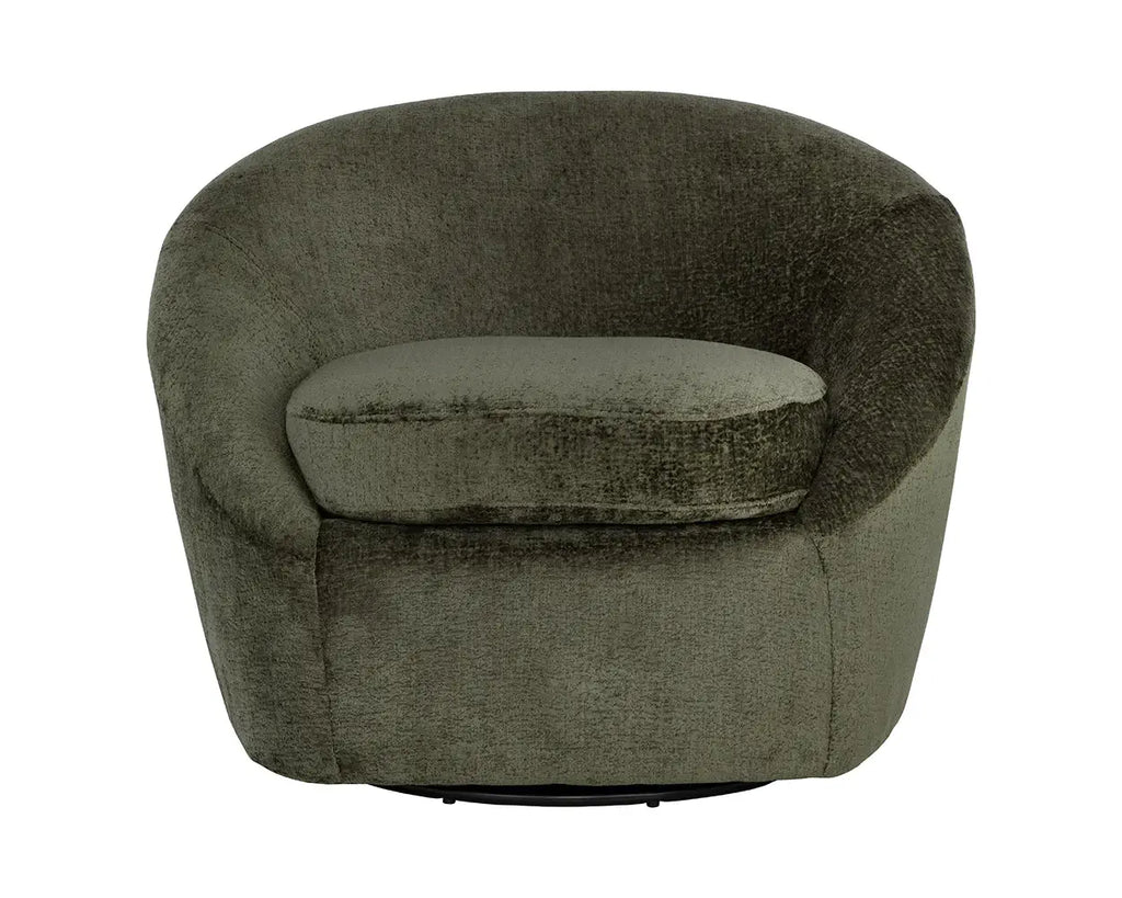 Sunpan Bliss Swivel Lounge Chair Bergen Olive 111410
