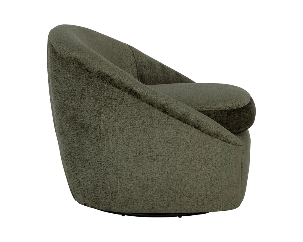 Sunpan Bliss Swivel Lounge Chair Bergen Olive 111410