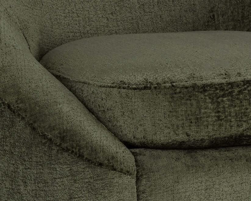 Sunpan Bliss Swivel Lounge Chair Bergen Olive 111410