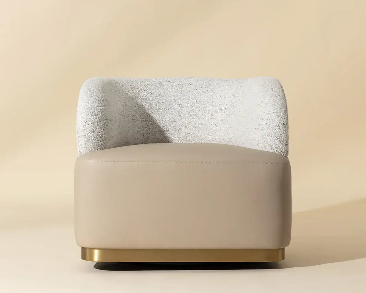 SUNPAN BRINDA SWIVEL LOUNGE CHAIR -  NAPA BEIGE / HAILEY MOON 111446