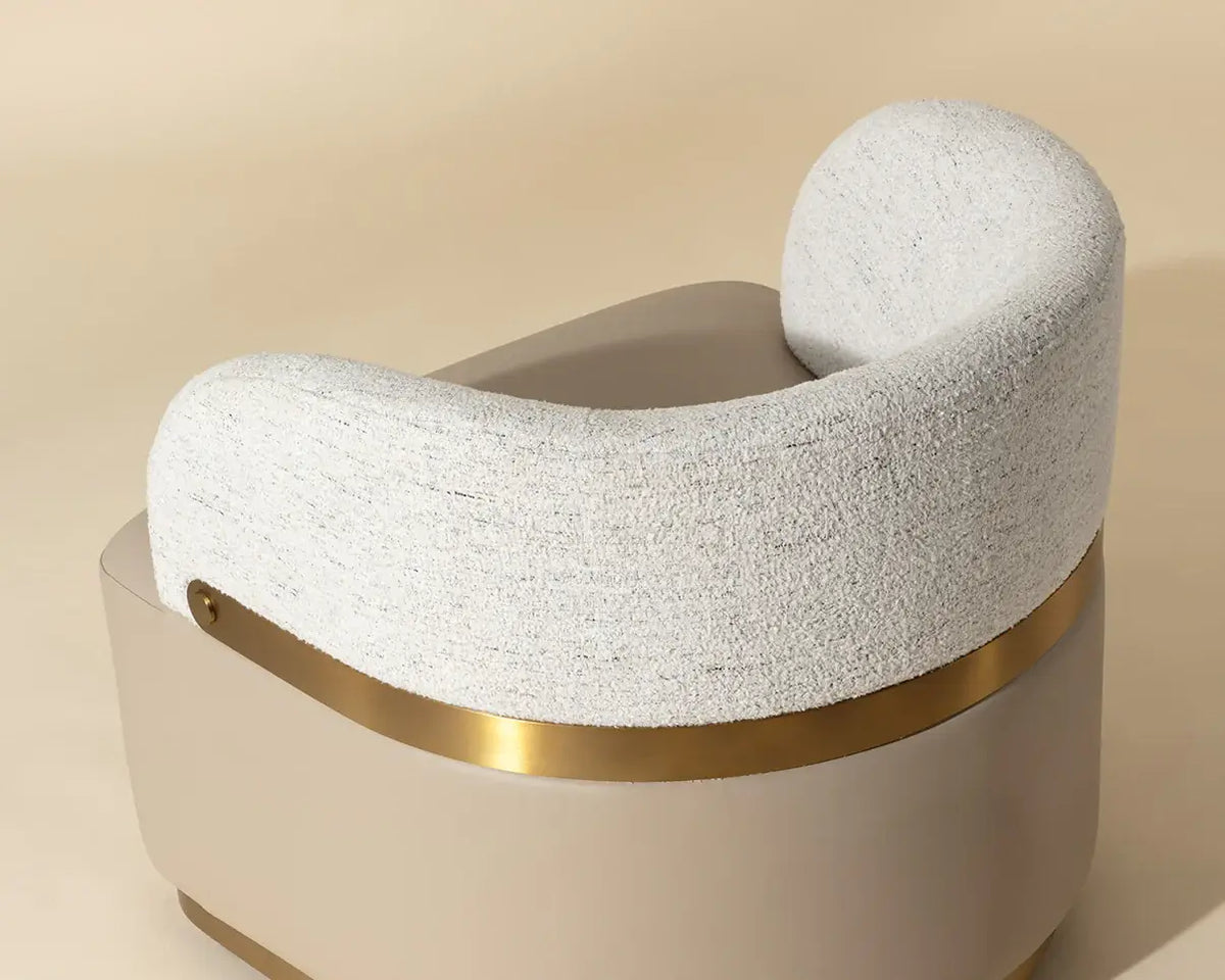 SUNPAN BRINDA SWIVEL LOUNGE CHAIR -  NAPA BEIGE / HAILEY MOON 111446