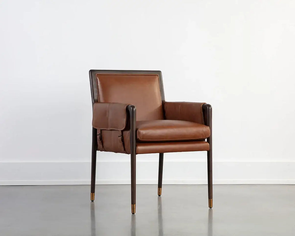 SUNPAN MAUTI DINING ARMCHAIR BROWN TOBACCO 111455