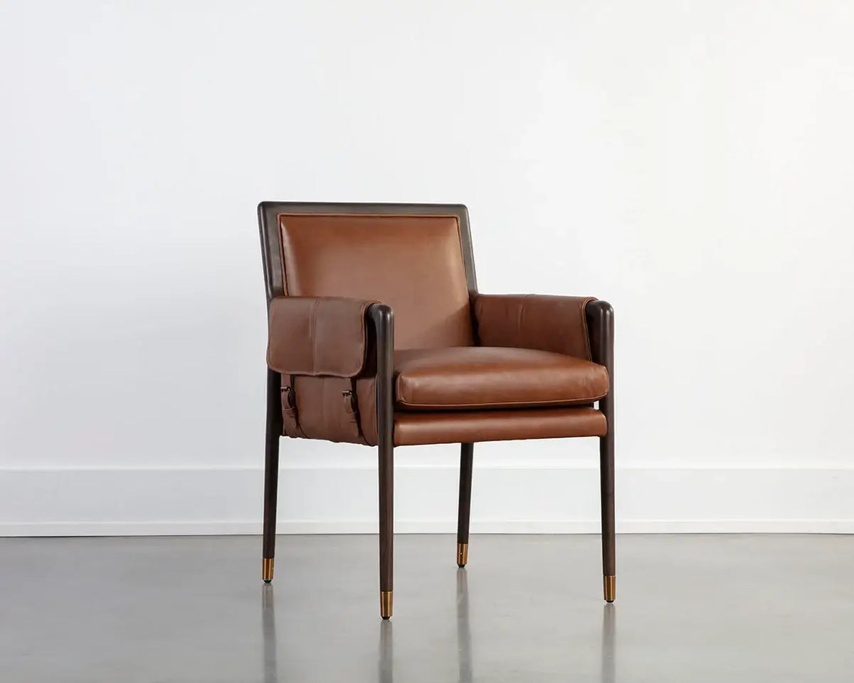 SUNPAN MAUTI DINING ARMCHAIR BROWN TOBACCO 111455