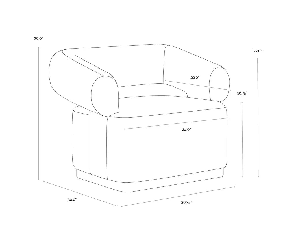 SUNPAN AGGIE SWIVEL LOUNGE CHAIR 111482