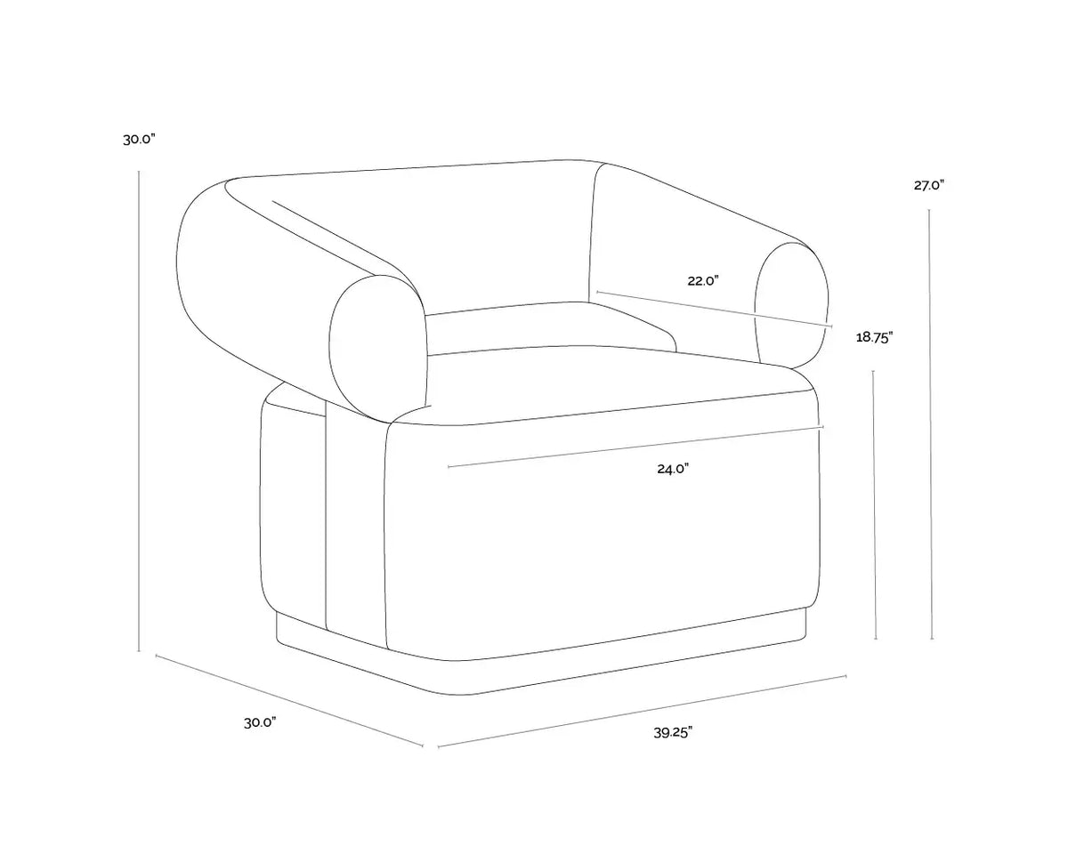 SUNPAN AGGIE SWIVEL LOUNGE CHAIR 111482