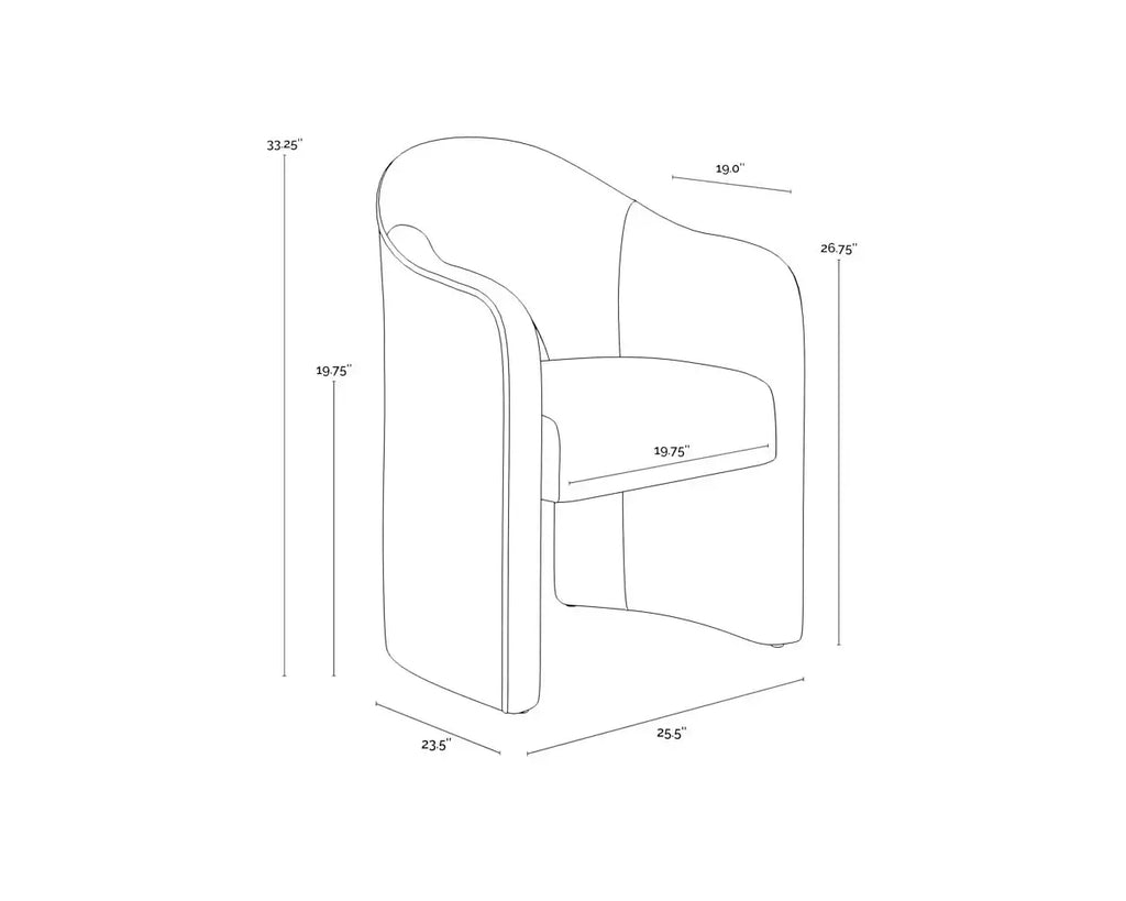 SUNPAN ANAYA DINING ARMCHAIR ALTRO CAPPUCCINO 111485