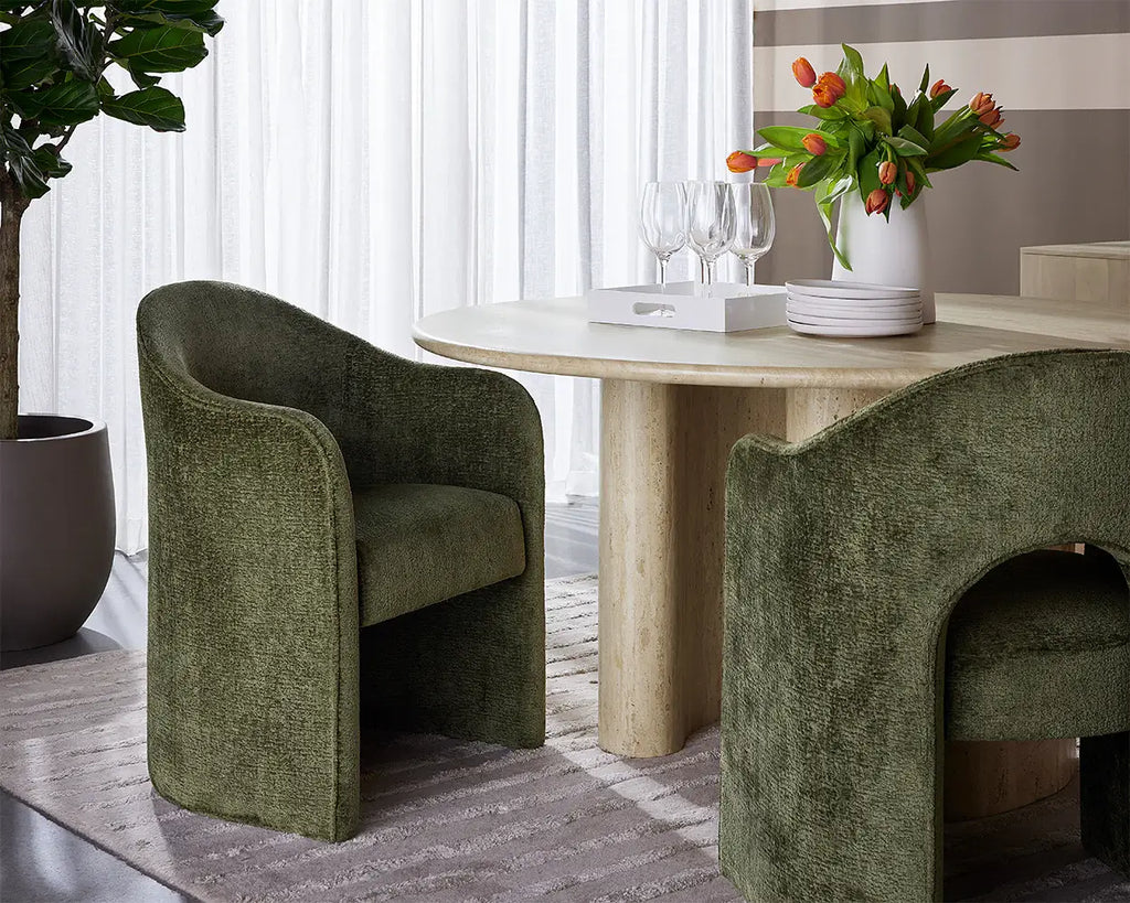SUNPAN ANAYA DINING ARMCHAIR BERGEN OLIVE 111484