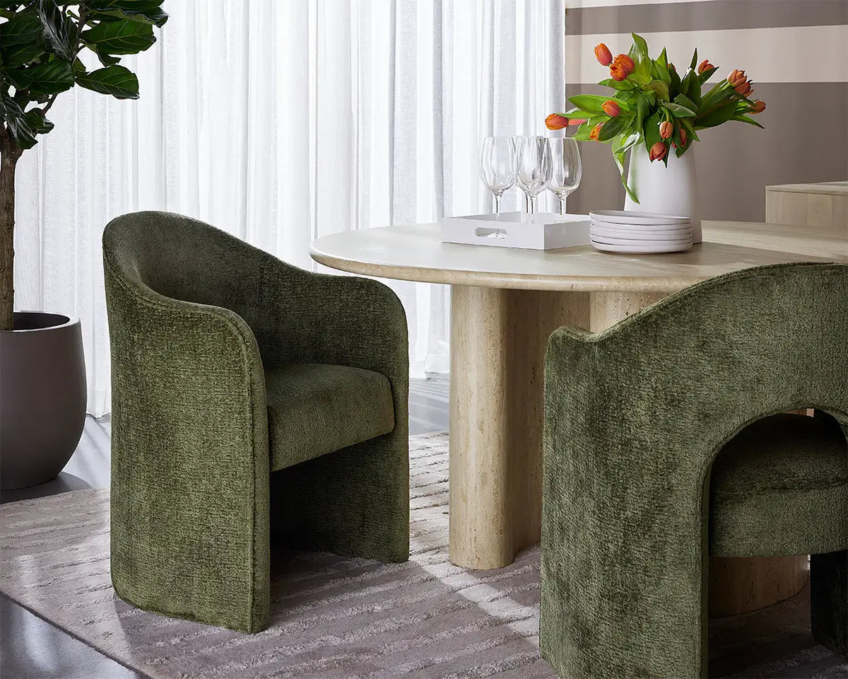 SUNPAN ANAYA DINING ARMCHAIR BERGEN OLIVE 111484