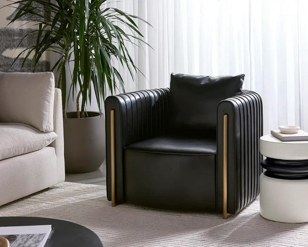 SUNPAN ALIX LOUNGE CHAIR BLACK 111518