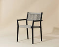SUNPAN KAVALA STACKABLE DINING ARMCHAIR CHARCOAL SET OF TWO 111559