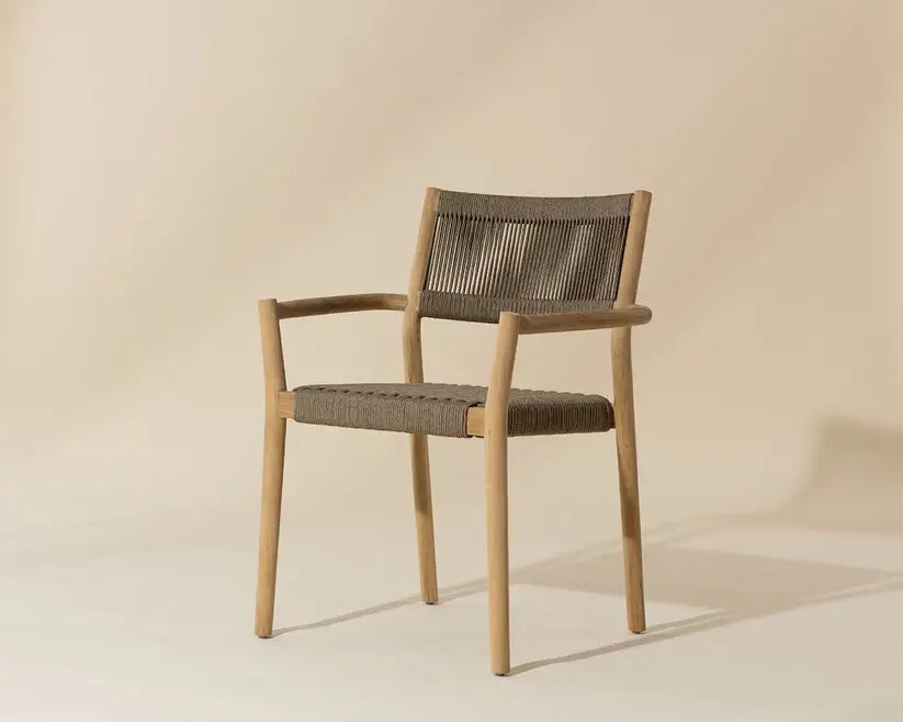 SUNPAN KAVALA STACKABLE DINING ARMCHAIR NATURAL SET OF TWO 111560