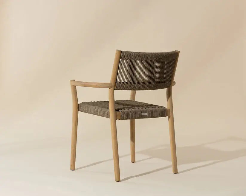 SUNPAN KAVALA STACKABLE DINING ARMCHAIR NATURAL SET OF TWO 111560