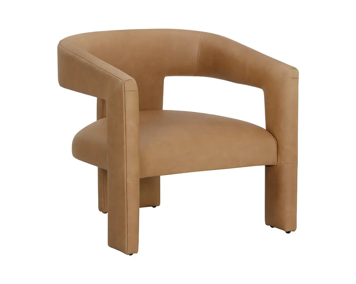 SUNPAN COBOURG LOUNGE CHAIR - LUDLOW SESAME LEATHER 111587