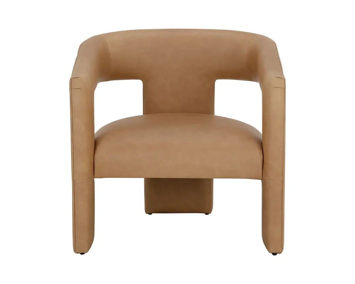 SUNPAN COBOURG LOUNGE CHAIR - LUDLOW SESAME LEATHER 111587