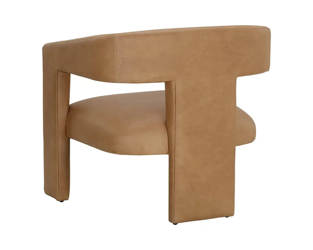 SUNPAN COBOURG LOUNGE CHAIR - LUDLOW SESAME LEATHER 111587