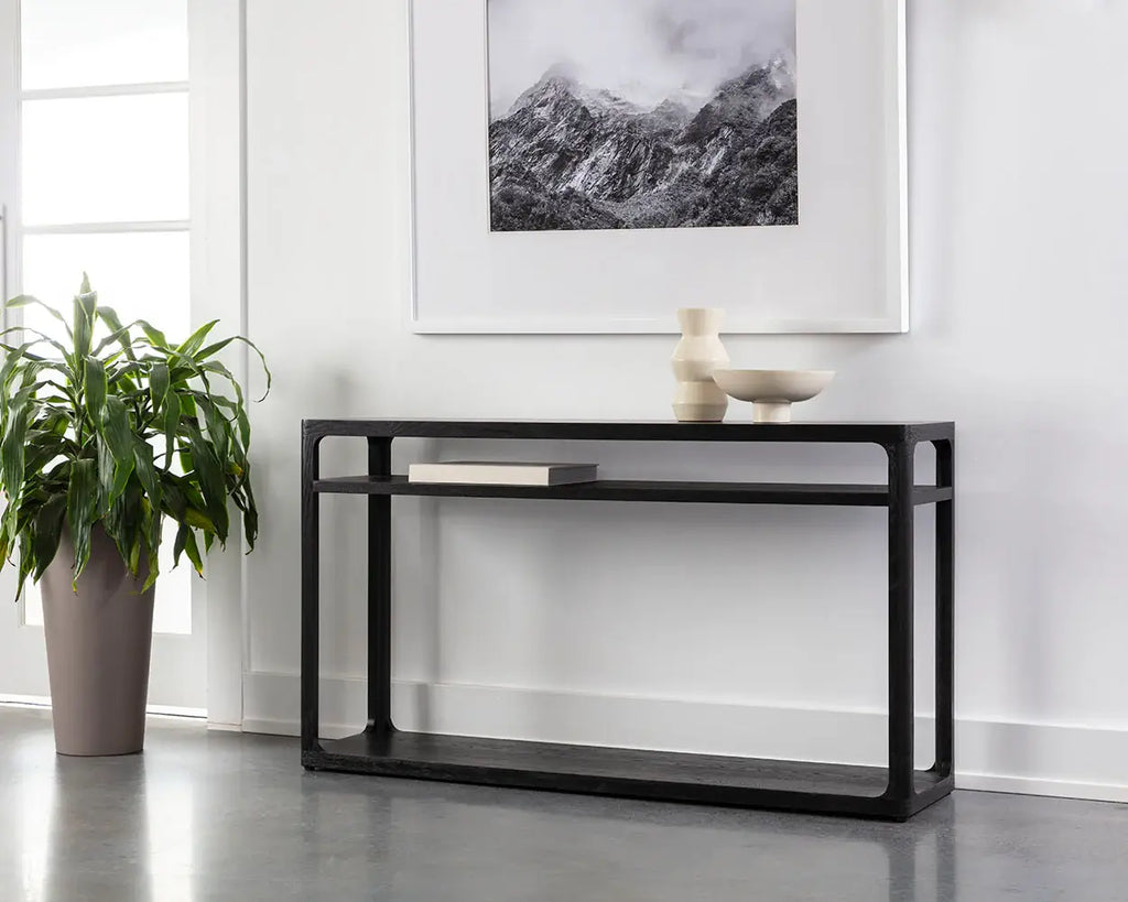 SUNPAN DONCASTER CONSOLE TABLE BLACK 111613