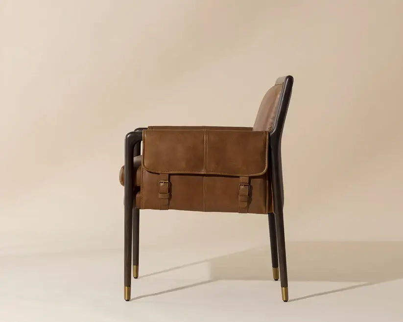SUNPAN MAUTI DINING ARMCHAIR BROWN TOBACCO 111655