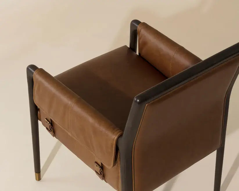 SUNPAN MAUTI DINING ARMCHAIR BROWN TOBACCO 111655