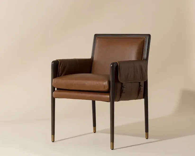 SUNPAN MAUTI DINING ARMCHAIR BROWN TOBACCO 111455