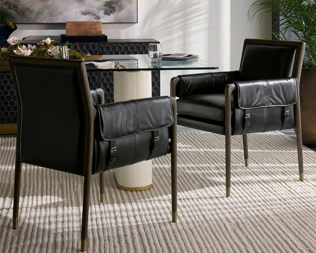SUNPAN MAUTI DINING ARMCHAIR DISTRESSED BROWN 111656
