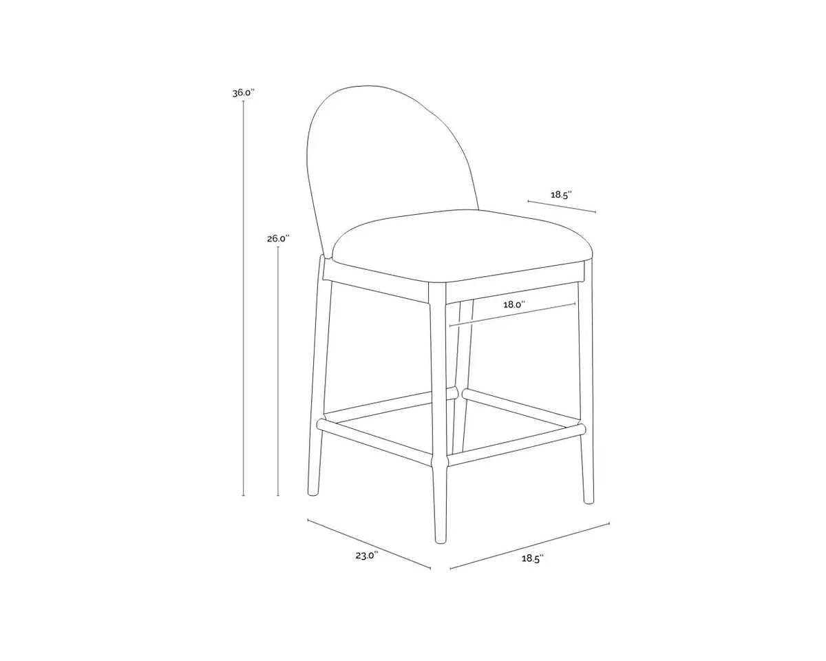 SUNPAN CALANDRI COUNTER STOOL NATURAL 111598