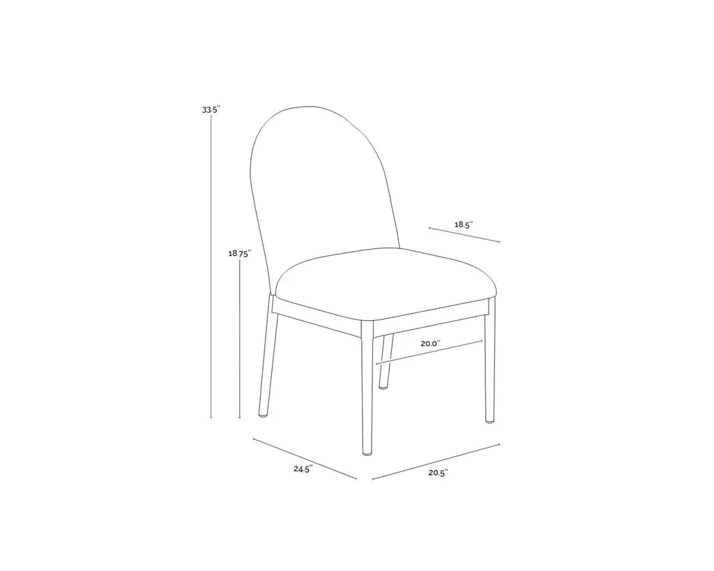 SUNPAN CALANDRI DINING CHAIR BLACK SET OF TWO 111684