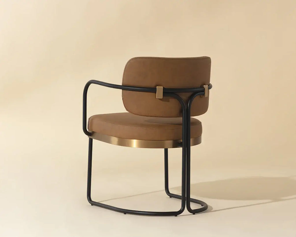 SUNPAN  JALEN DINING ARMCHAIR - MILLIKEN COGNAC 111699